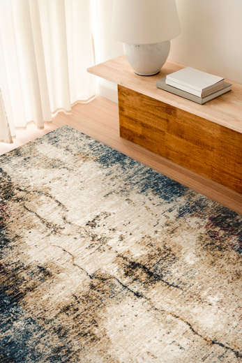 Wełniany Dywan Agnella Isfahan Grado Jasny Beż Abstrakcja