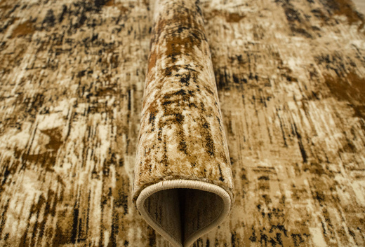 Dywan Super Rose 9187A Gold/Beige Beż Czarny Przecierany