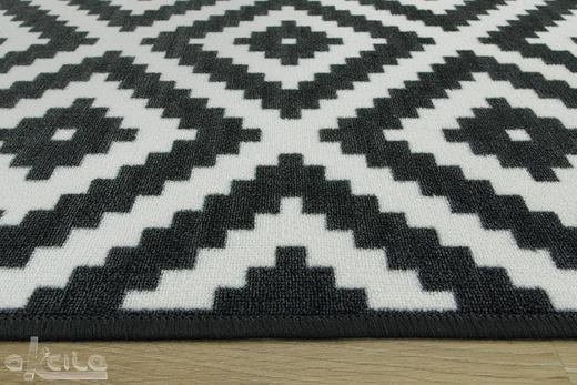 Antypoślizgowy chodnik romby czarny 91 szerokość 100 cm