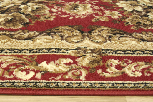 Chodnik Gold 235/22 bordowy szerokość 100 cm