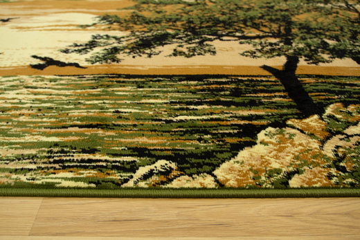 Makata dywan żaglówka oliwka