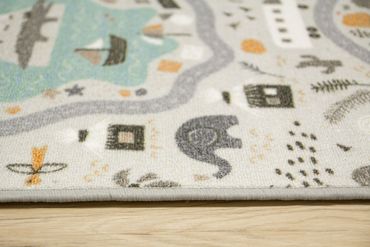 Pastelowy Dywan Dziecięcy Uliczki 04