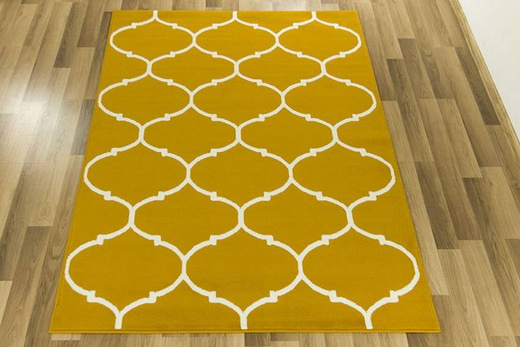 Dywan LUNA 502682/89955 mustard koniczyna