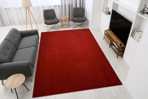 Wykładzina Ultimate-Twist 20 Czerwony na jucie szerokość 5 m