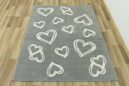 Dywan Shaggy Slim 6923 grey/white serca