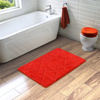 Dywanik Łazienkowy Antypoślizgowy Moreno Red Czerwony Romby