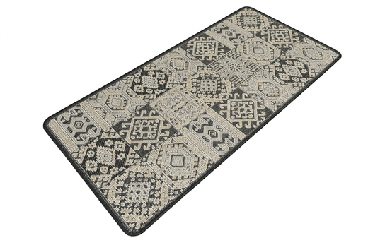 Antypoślizgowy Dywan FLEX 19636/P10 Grafit Beż Patchwork