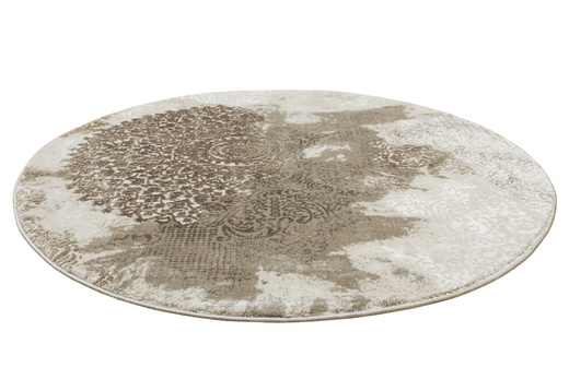 Okrągły Dywan Galya GAK11A brown/brown Beż Krem Boutique