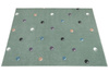Dywan Dziecięcy C275b green/cream Zieleń Kropki Bańki