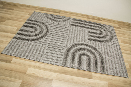 Dywan Amigo 0E560A anthracite Antracyt Półkola