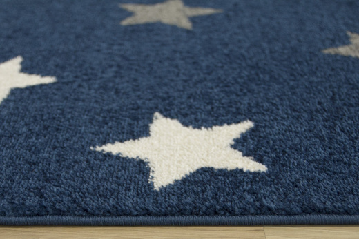 Dywan Emily Kids 5767A d.gri/d.blue Gwiazdki Granatowe