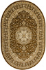 Owalny Dywan Super Rose 3619A brown/brown Ornament Brąz Beż Krem