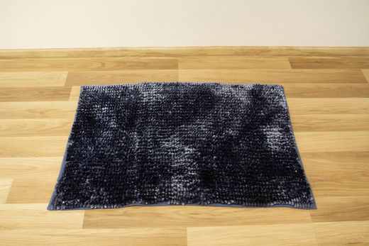 Antypoślizgowy Dywanik Łazienkowy Shiny Chenille 504367 Granatowy