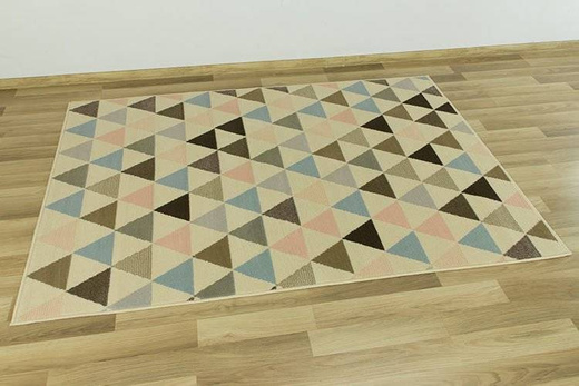 Dywan LUNA 503525/85833 ivory romby kolorowe