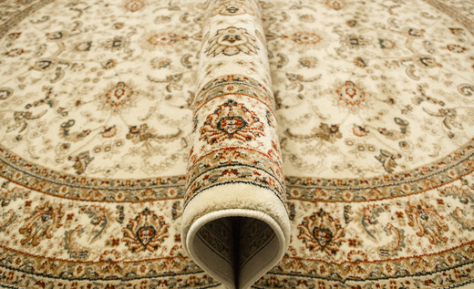 Owalny Dywan Super Rose D373A cream/cream Ornament Jasny Beż Krem