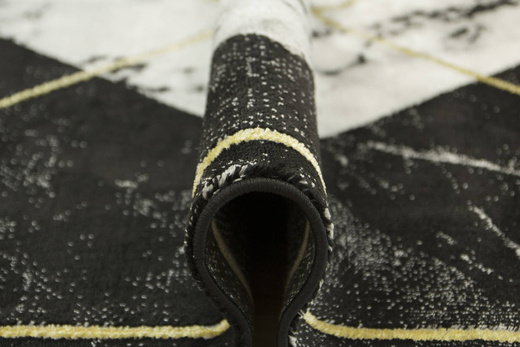 Dywan Diamond K4477G gold/gold Marmur Romby