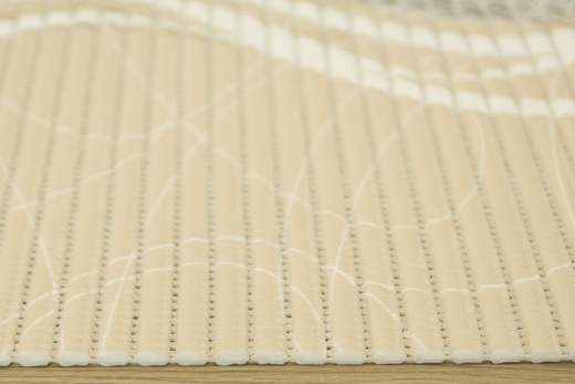 Mata Łazienkowa Softy-tex 838 Fale Beż Krem szerokość 65 cm
