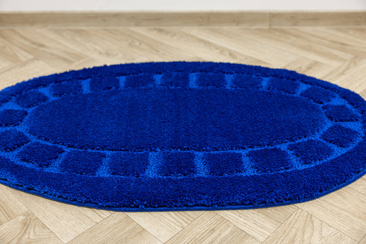 Dywanik Łazienkowy Antypoślizgowy Ocean Blue Niebieski Owalny