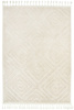 Dywan Berber 7061 Ivory Kość Słoniowa Krem Romby 3D z frędzlami