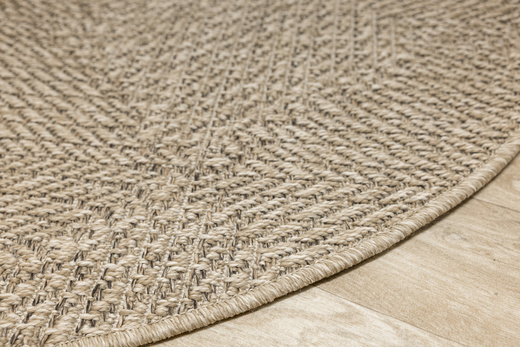 Okrągły Dywan Sznurkowy Patio 5036/178 Nature Beż Brąz Romby Outdoor