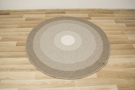 Okrągły Dwustronny Dywan Sznurkowy Brussels 2205195/10610 Linen Beż Krem Koła Outdoor