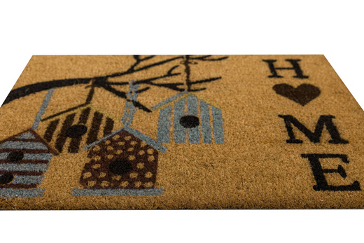 Antypoślizgowa Wycieraczka Kokosowa Kolor Home Budki Ciemne