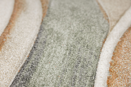 Dywan Agent 40436/610 Multi Krem Miedź Oliwka Fale