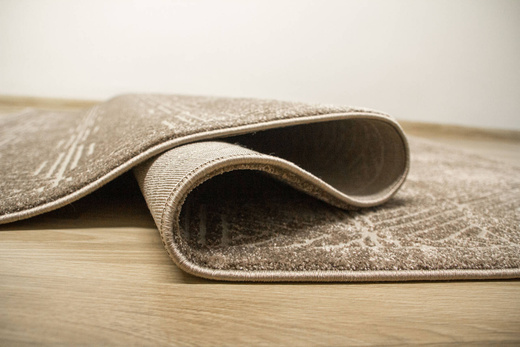 Dywan Teno F0336 Brown Geometria Trójkąty Brąz Beż