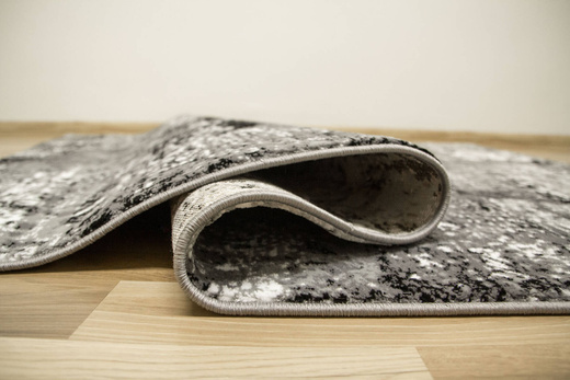 Dywan Victoria B876A d.grey/l.grey Abstrakcyjny Przecierany Szary Czarny Krem Tynk