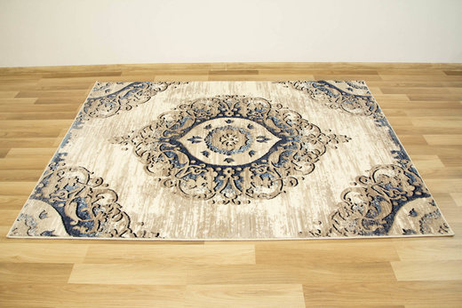 Dywan Victoria 7104A cream/beige Ornament Krem Niebieski