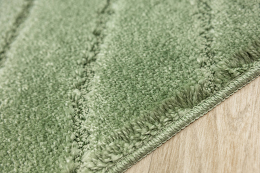 Dywanik Łazienkowy Antypoślizgowy Sash Sage Zielony Pasy