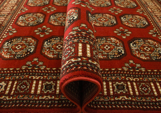 Dywan Ornamentowy Afgan 3181A red/red Czerwony Czarny Zielony