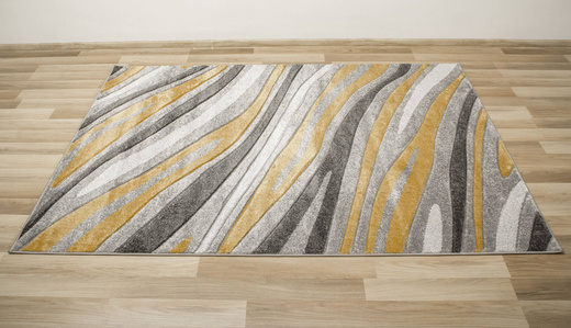 Dywan Amelia C012B grey/d.yellow Szary Żółty Fale