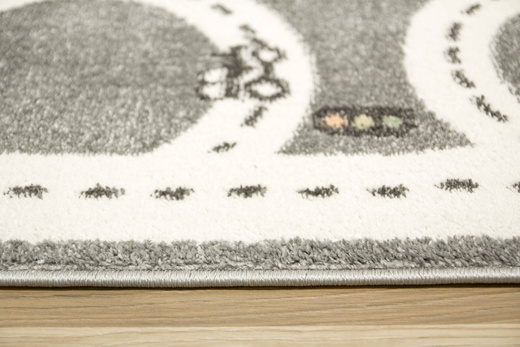 Dywan Dziecięcy Lima C260C l.grey/cream Uliczki klasy Szary Zielony