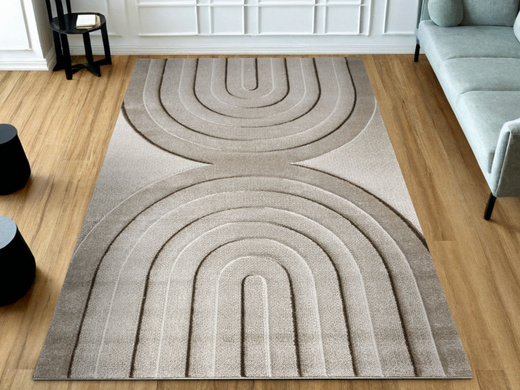 Dywan Agent 40438/870 brown/beig Krem Beż Brąz Półkola