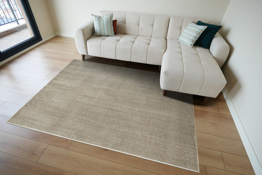 Dywan Glamour-Sub 112 Lśniący Srebrzysty Szary Beż Kaszmir na jucie