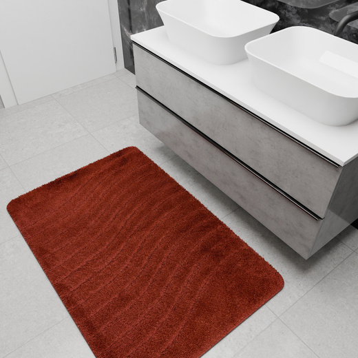 Dywanik Łazienkowy Antypoślizgowy Sara Carmine Fale