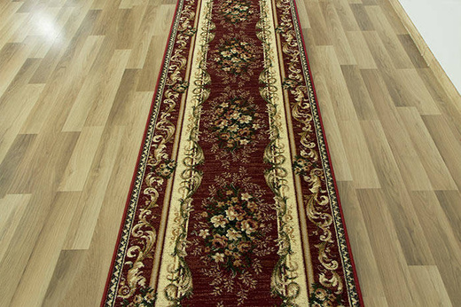 Chodnik Lotos 535/210 bordowy szerokość 70 cm