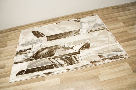 Dywan Elisa PF133 Brown Gold Brąz Beż Mozaika Kwiaty