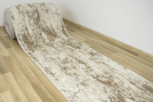 Chodnik Zer Lux 5762B Lśniący Beż Szary Piaskowiec szerokość 70 cm