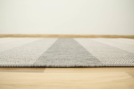 Dywan Dwustronny Sznurkowy Brussels 205248/10010 silver pasy Outdoor