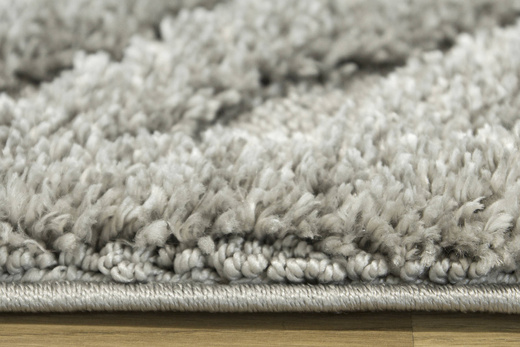 Dywan Berber 7059 l.grey Jasny Szary Jodełka 3D z frędzlami