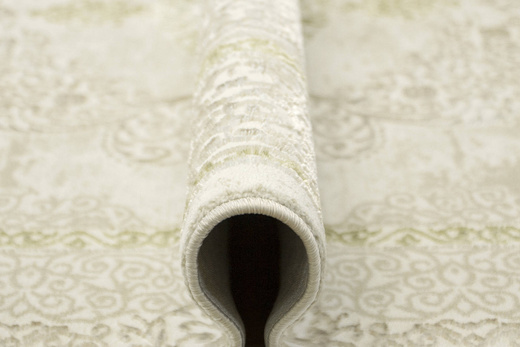 Lśniący Dywan Allora Plus B826A cream/gold Ornament Beż Krem Złoto