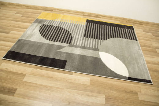 Dywan Victoria F322A grey/l.grey Geometria Antracyt Miodowy