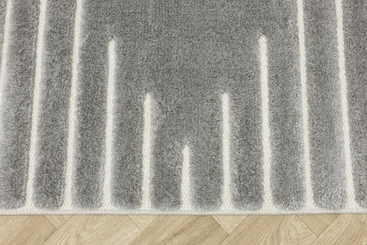 Dywan Shaggy Lula Soft IM43A CNFG4 Cream/Grey Szary Geometryczny Romby Kreski