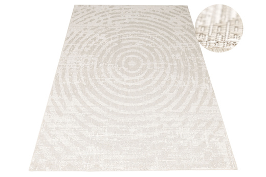 Dywan Sznurkowy Haga 04787A vizon/cream Beż Krem Okręgi Outdoor