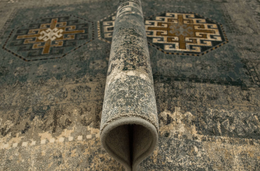 Dywan Wełniany Dywilan Polonia Ashan Light Blue Niebieski Beż