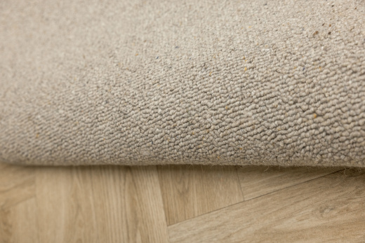 Wełniana Wykładzina Pętelkowa Nelson 75 Szary szer. 5 m