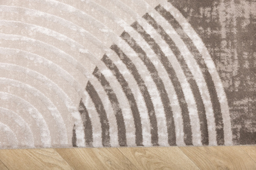 Dywan Nantes Nantes NT209A Beige/Brown Szarobeżowy Półkola