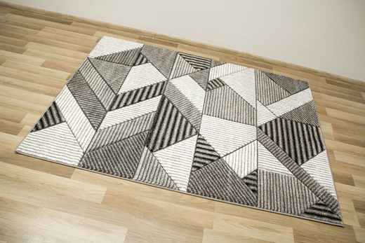 Dywan Amelia A632A grey/d.grey Szary Linie Paski Kreski